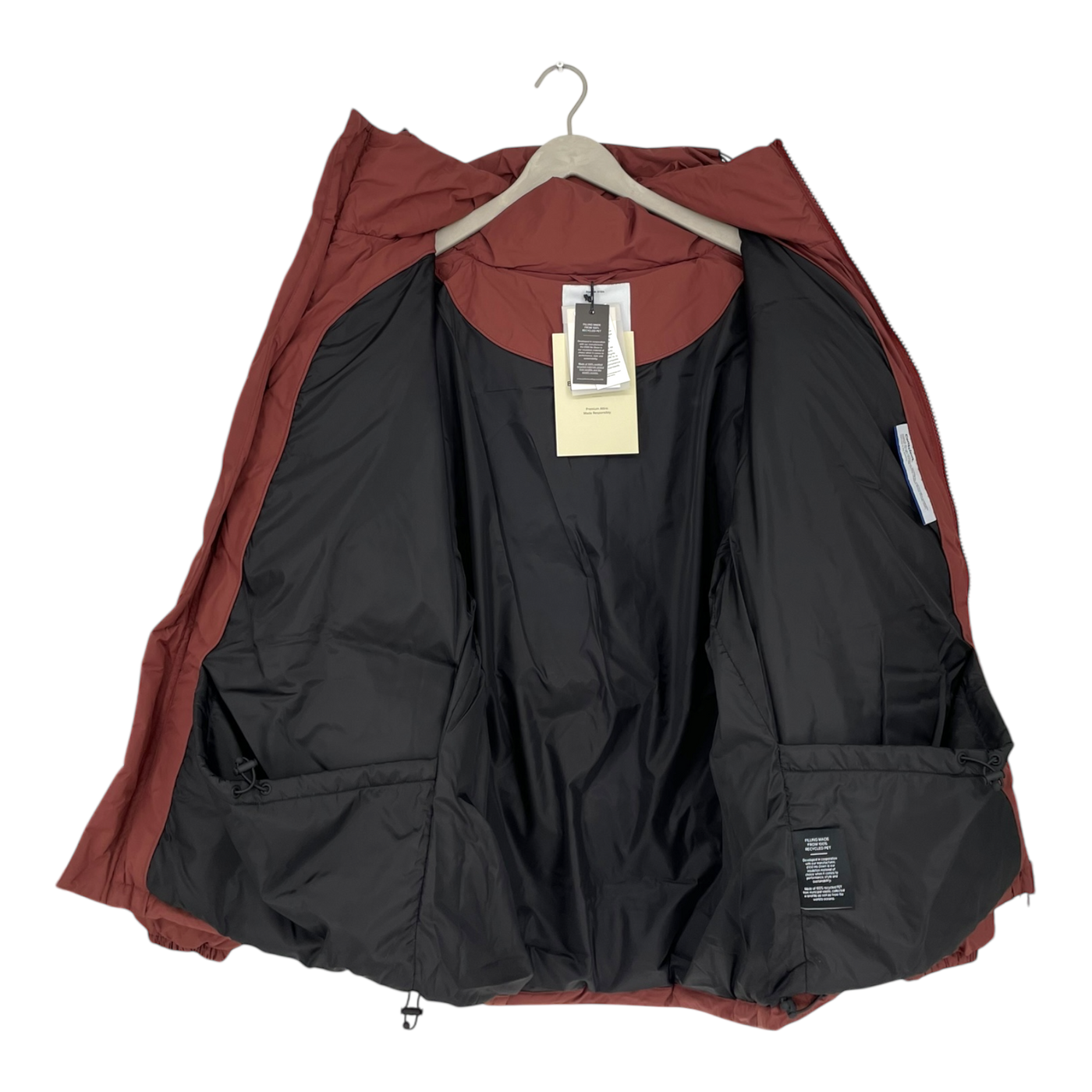 Embassy of Bricks and Logs nyland puffer jacket, burgundy | unisex L