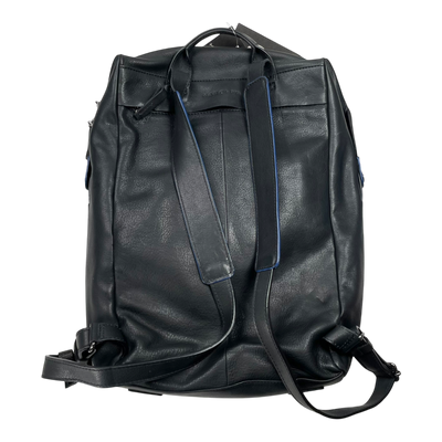 Harold's Bags leather scraper backpack, black