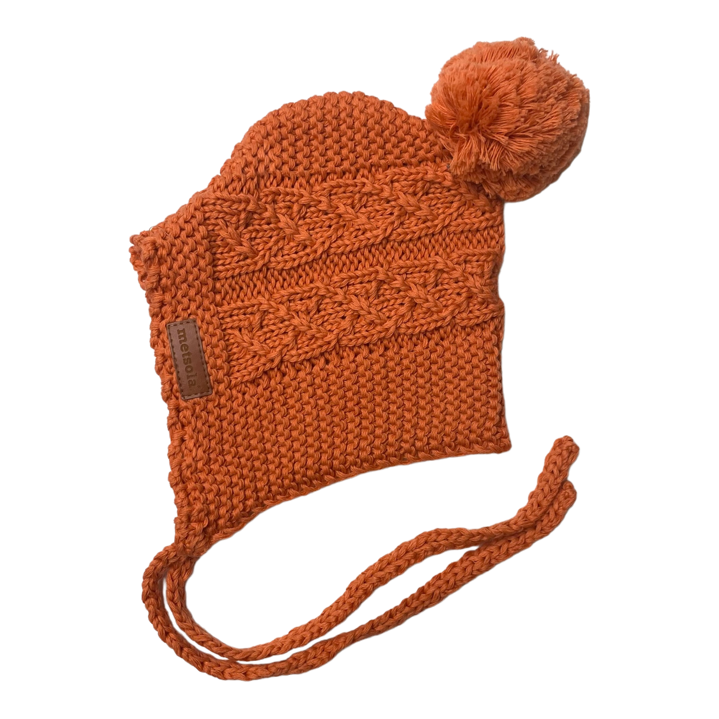 Metsola crochet beanie, orange | 2-6m
