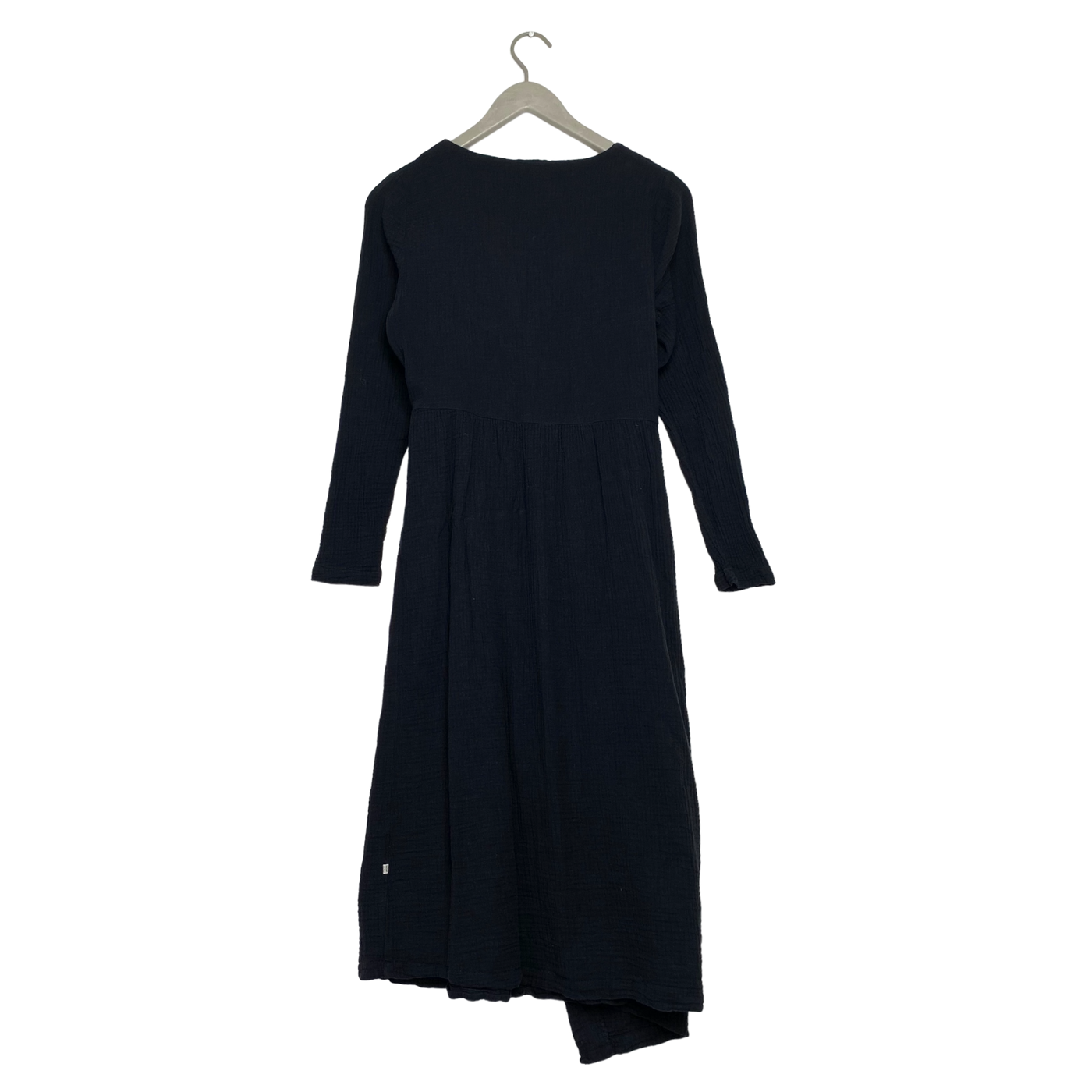 Kaiko muslin wrap dress, black | woman XS