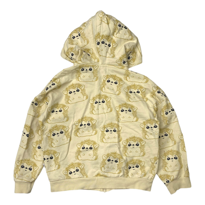 Mainio zipper hoodie, hedgehog | 110/116cm