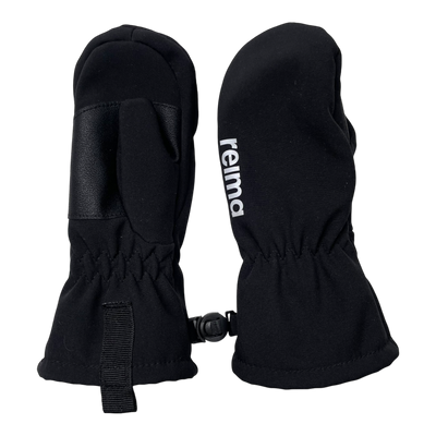 Reima osaten soft shell gloves, black | 1-2y