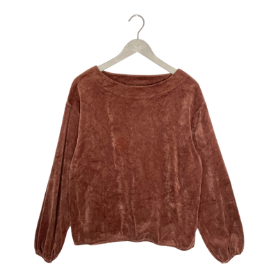 Mainio velour shirt, brown | woman S/M