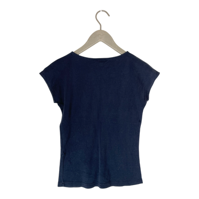 Hessnatur t-shirt, navy blue | woman 34