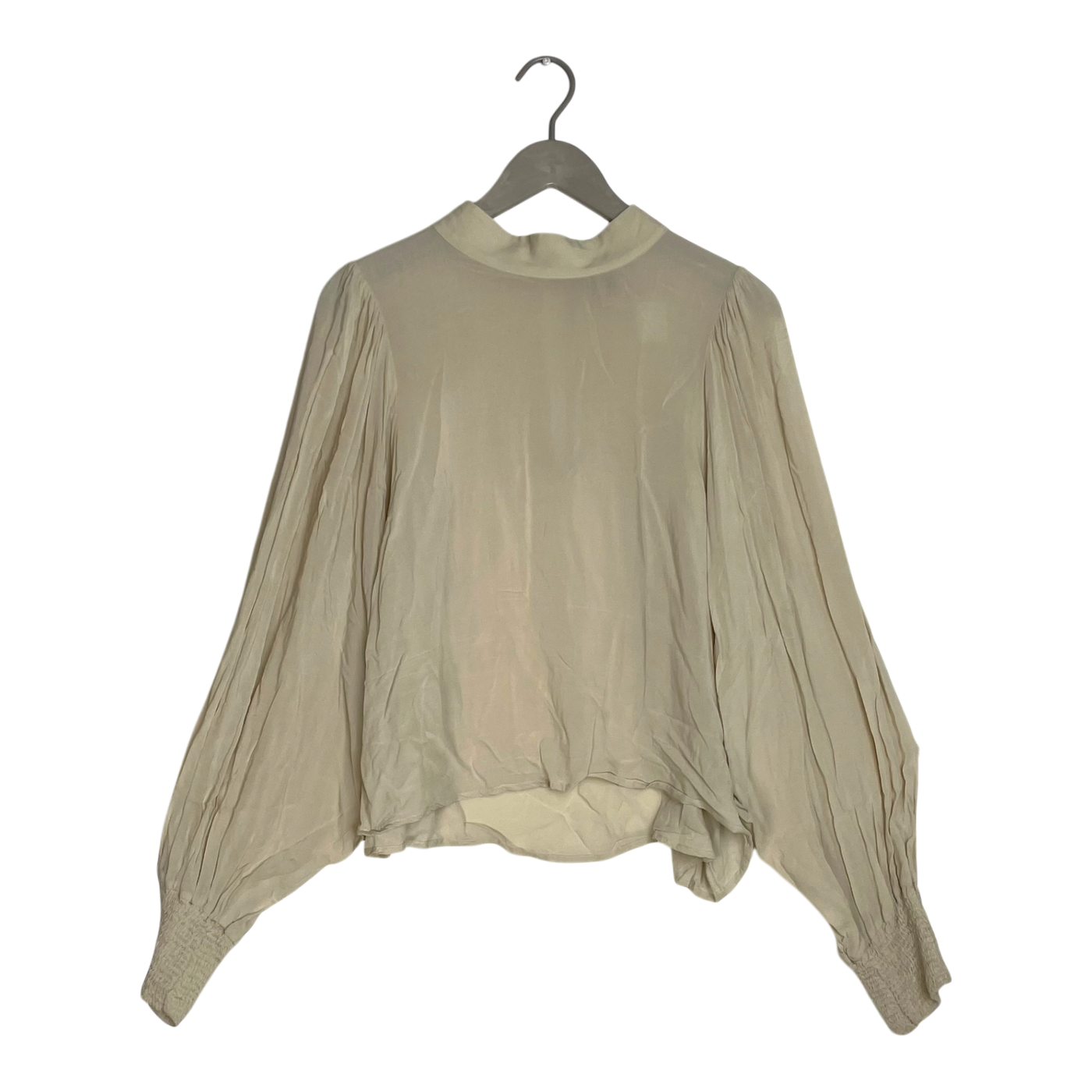 Kaiko puff blouse, vanilla | woman XL