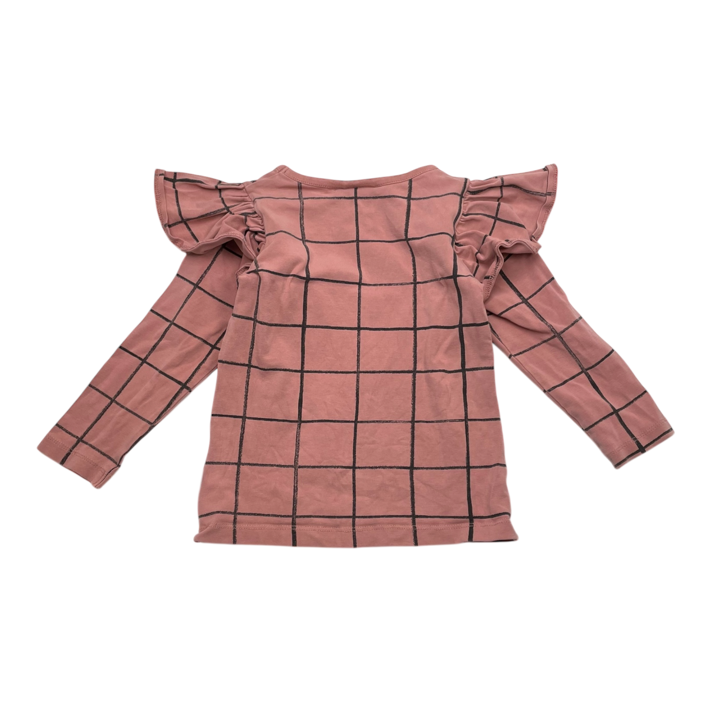 Papu frill shirt, squares | 86/92cm