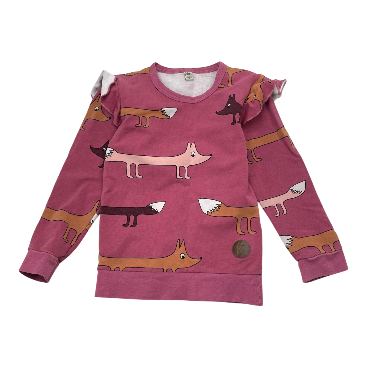 Blaa frill sweatshirt, dog | 98/104cm