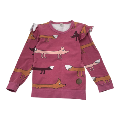 Blaa frill sweatshirt, dog | 98/104cm