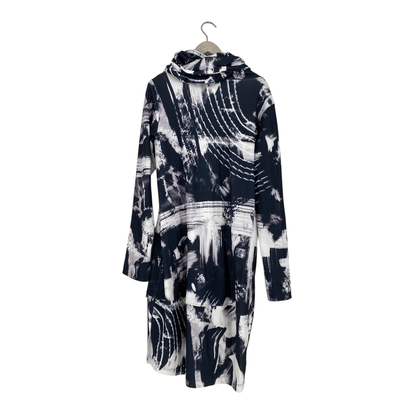 Ommellinen hoodie dress, black/white | woman XXL