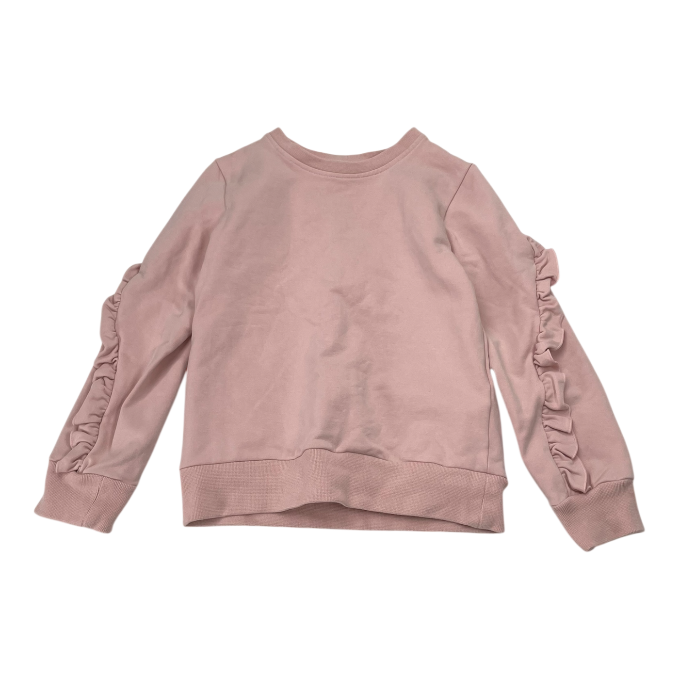 Gugguu frill sweatshirt, pink | 116cm