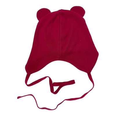 Gugguu cotton knitted beanie, rasberry | 52/54cm
