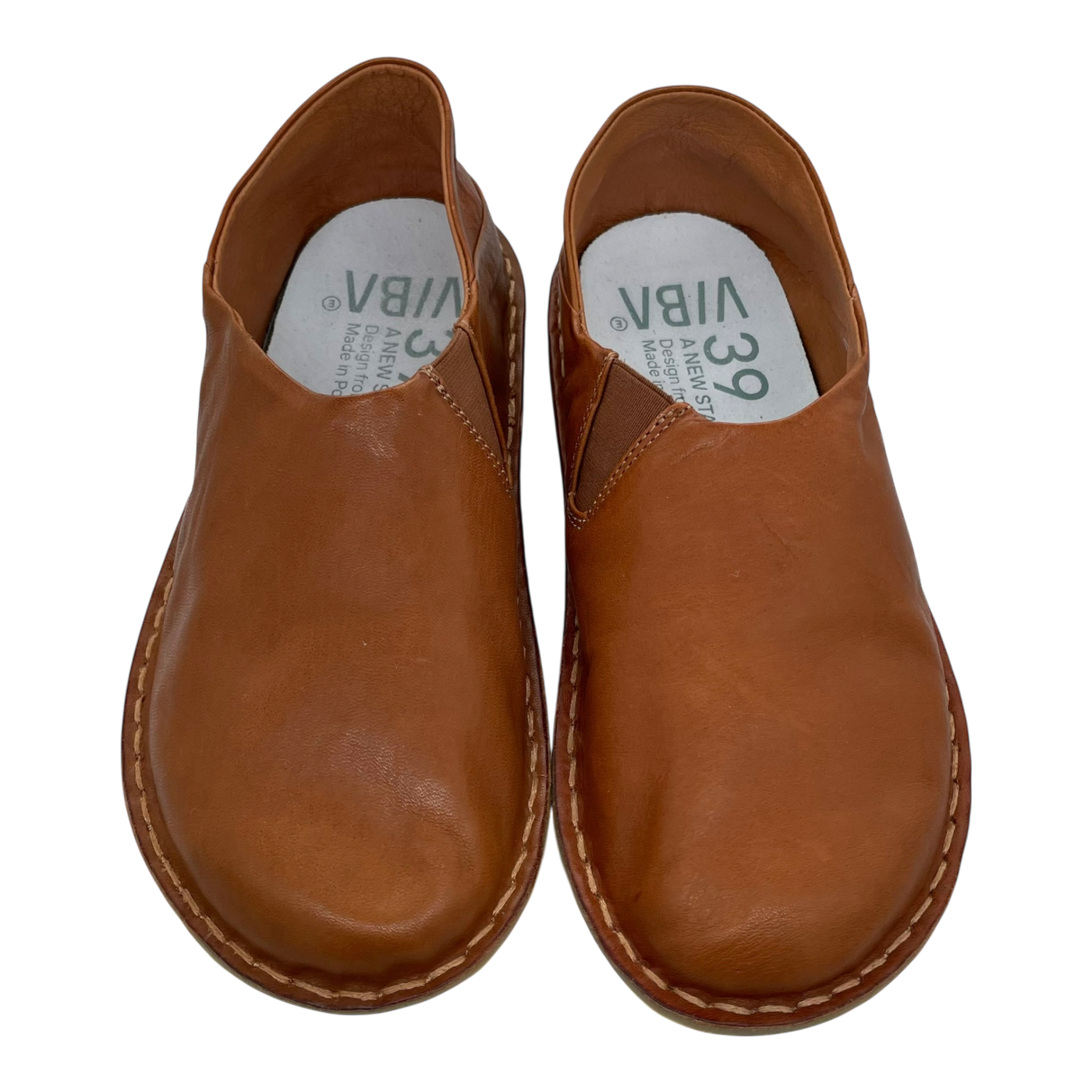 VIBAe Zuma leather shoes, cognac brown | 39