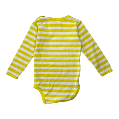 Metsola terry body, yellow stripes | 92cm
