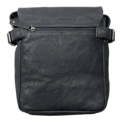 Harold's Bags leather crossbag small, midnight blue/black
