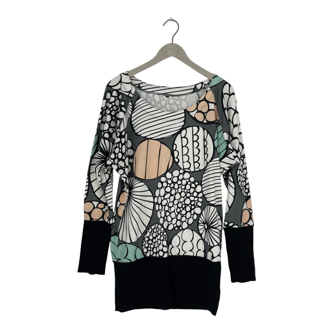 Ommellinen shirt with cuffs, multicolor | woman L