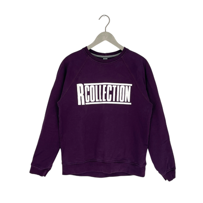 R-Collection logo sweatshirt, purple | woman S