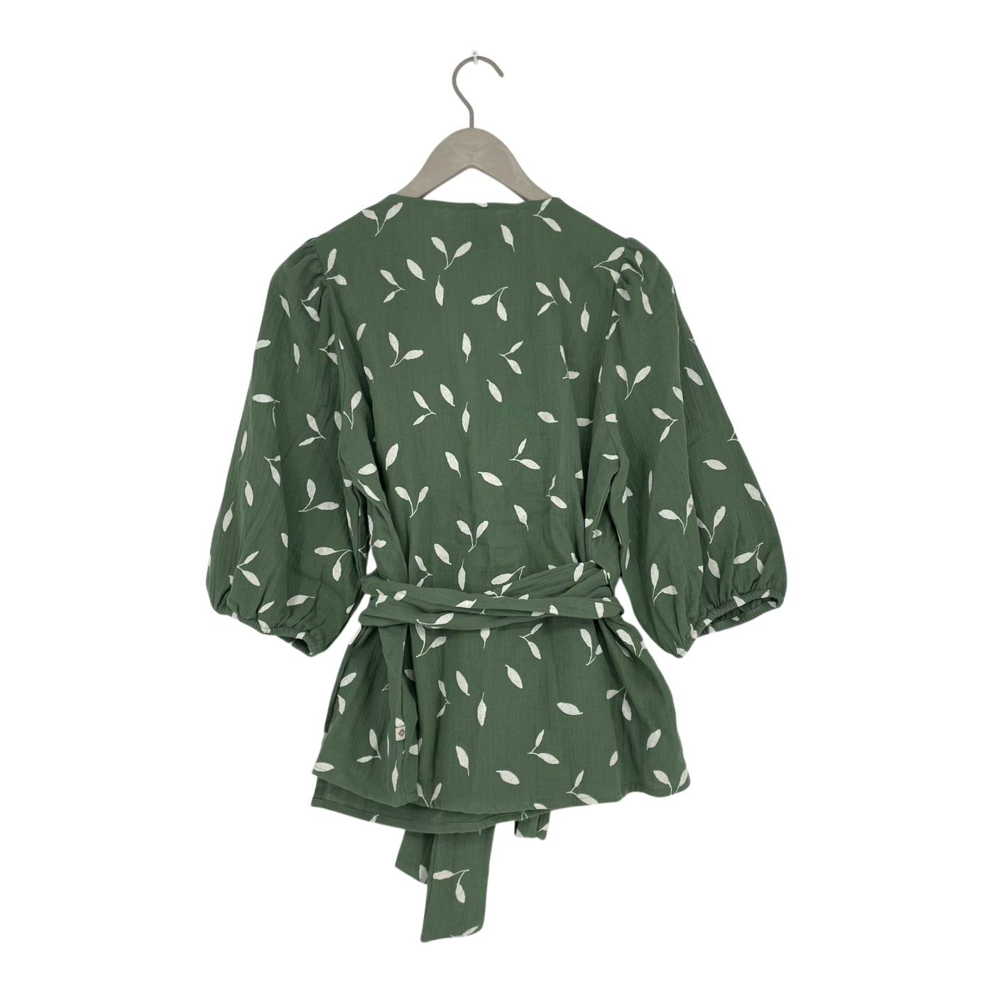 Kaiko muslin wrap blouse, wind | woman M