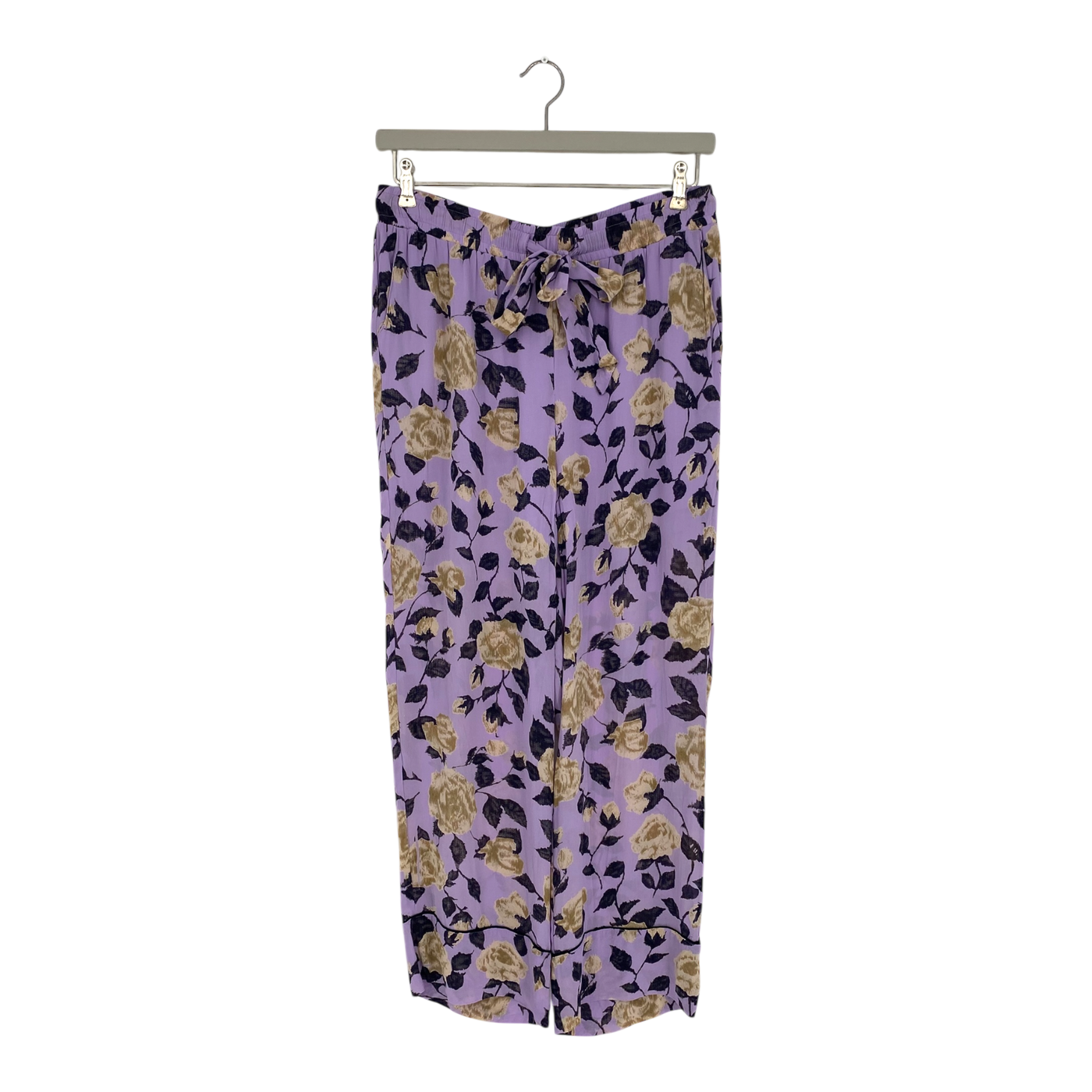 Ganni flowy pants, purple | woman 42