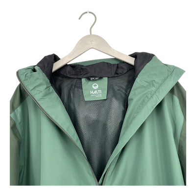 Halti river shell jacket, moss green | man 3XL