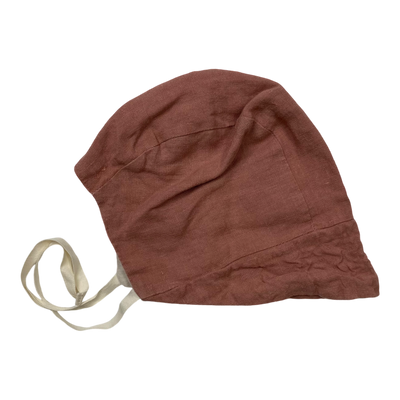 HIMA Clothing linen bonnet, rose | 2y