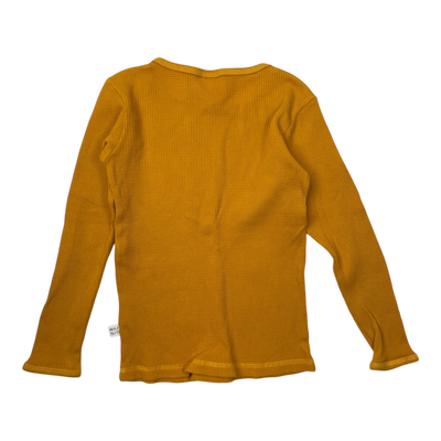 Mainio waffle shirt, orange | 122/128cm