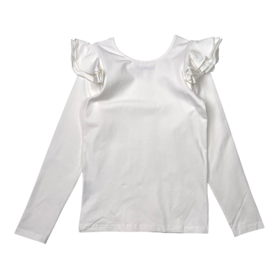 Gugguu frill shirt, white | 134cm