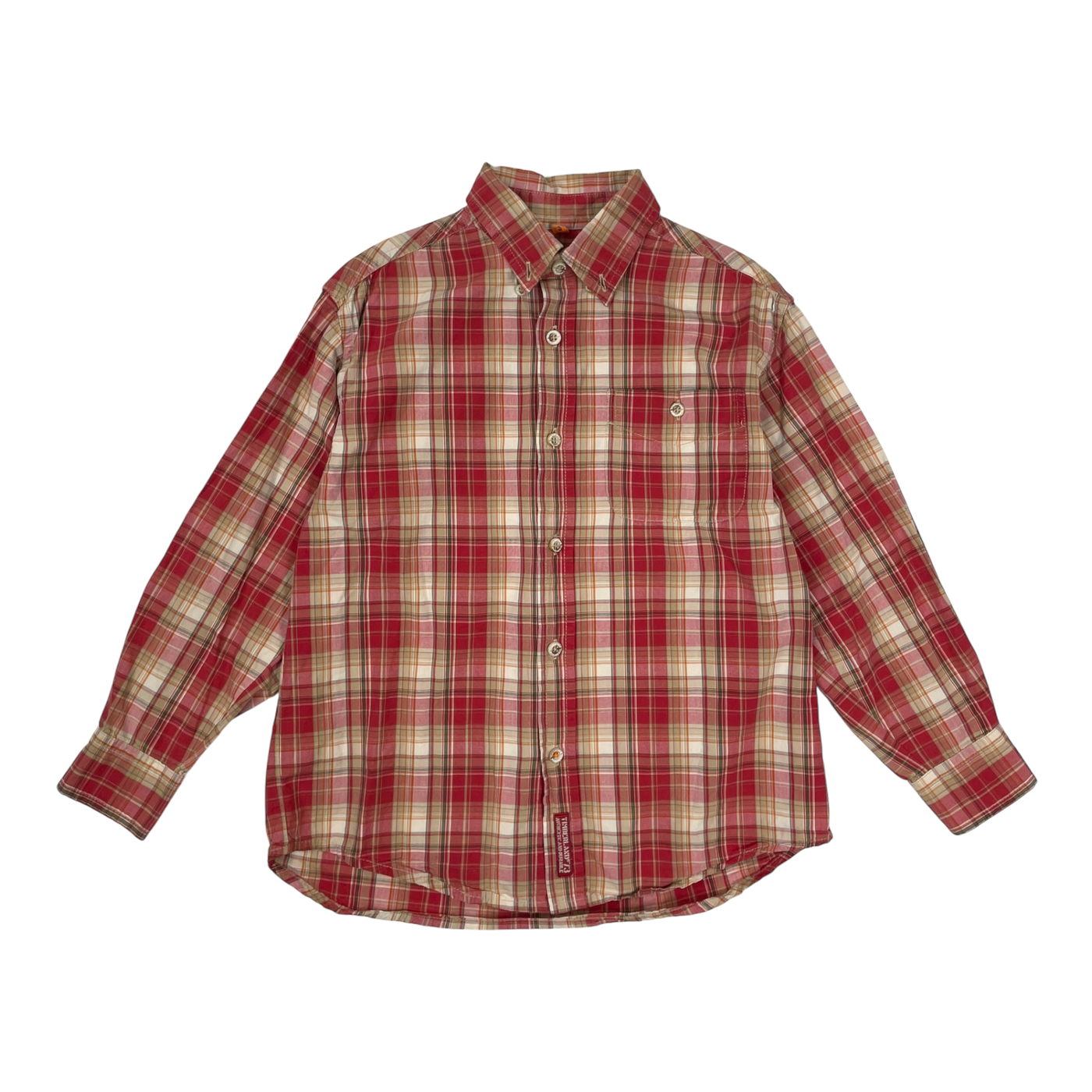 Timberland collar shirt, checkered | 122/128cm