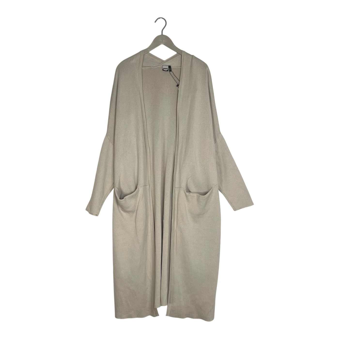 Papu long split cardigan, almond | woman M/L