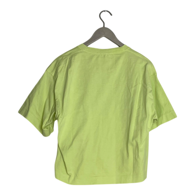 Acne Studios cylea emboss t-shirt, lime green | woman XS