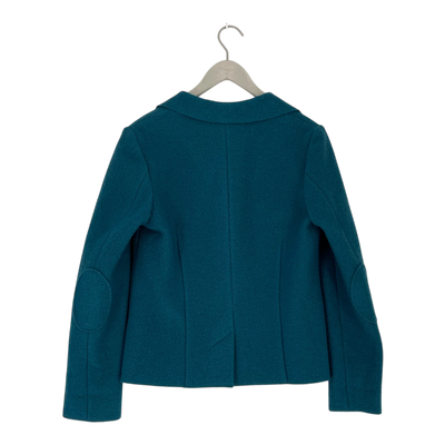 Hessnatur wool blazer, teal | woman 38