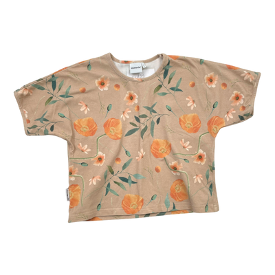 Metsola t-shirt, flowers | 110/116cm