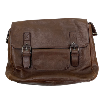 Harold's Bags leather business bag, brown