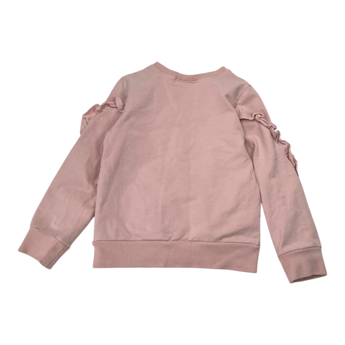 Gugguu frill sweatshirt, pink | 116cm