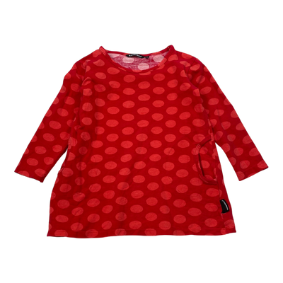 Marimekko tricot dress, dots | 92/98cm