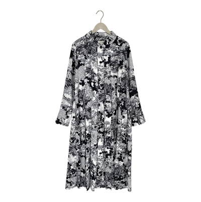 COS pleated dress, black/white | woman 44