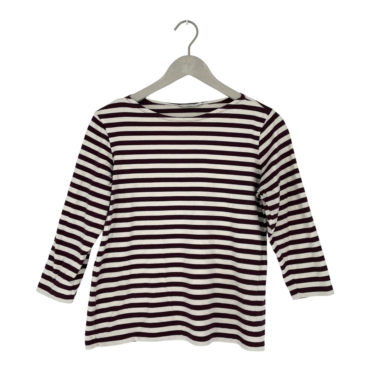Marimekko stripe shirt, burgundy/white | woman M