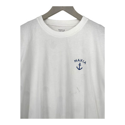 Makia folke t-shirt, white | man M