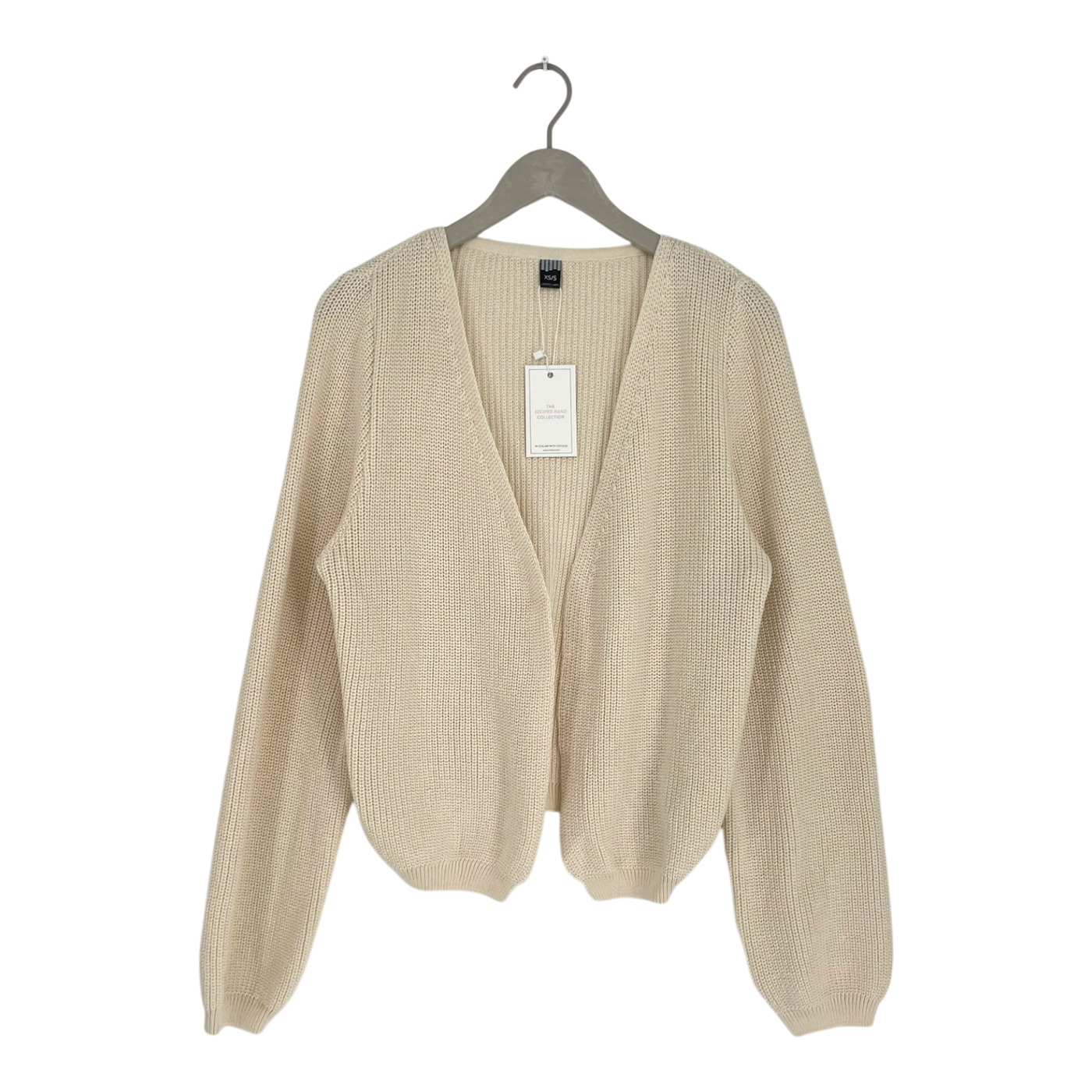 Ommellinen knit cardigan, white | woman XS/S