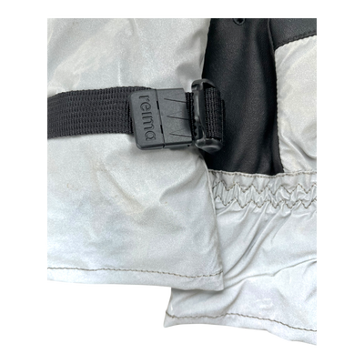 Reima refle winter gloves, black/silver | 2-4y