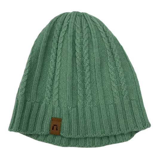 North Outdoor merino wool beanie, green | adult onesize