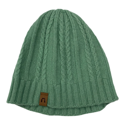 North Outdoor merino wool beanie, green | adult onesize