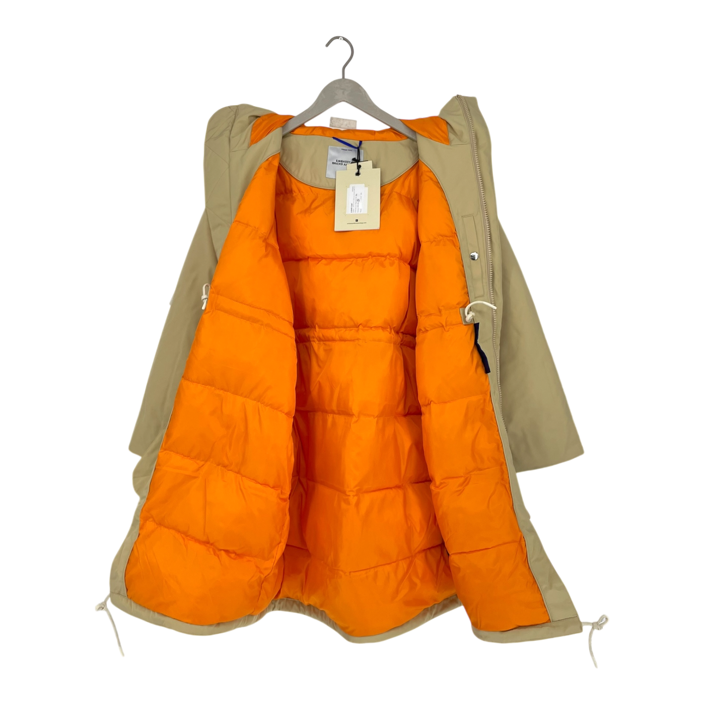 Embassy of Bricks and Logs albury coat, sand | woman S