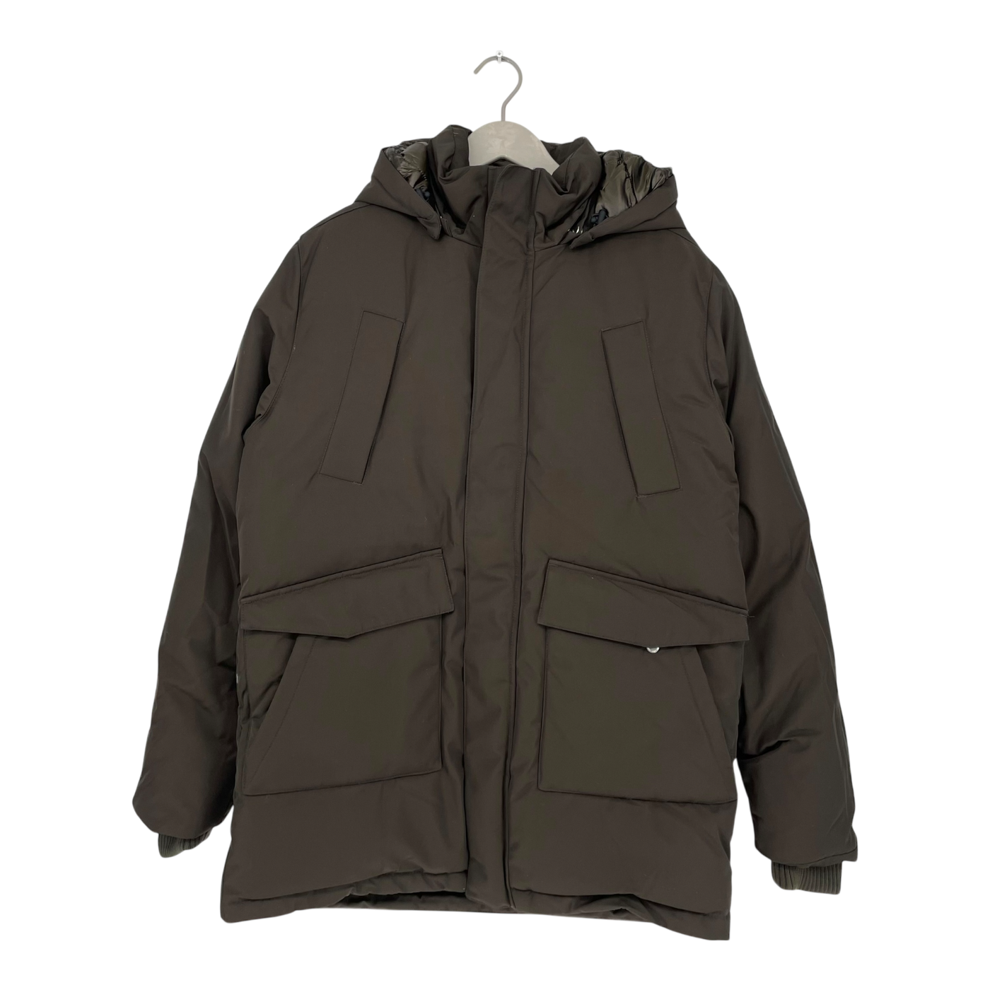 Embassy of Bricks and Logs haddock parka jacket, black olive | unisex L