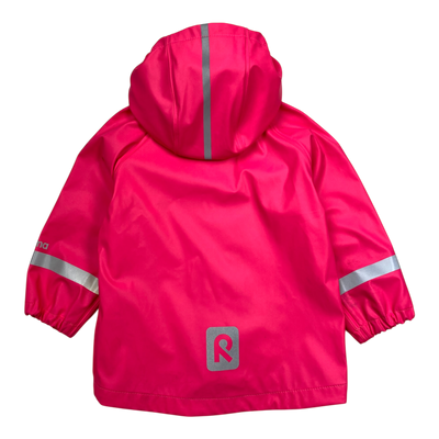 Reima lampi rain jacket, bright pink | 92cm