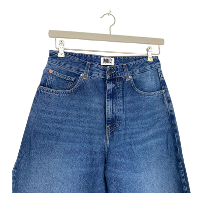 Mud Jeans brooke high barrel jeans, rustic blue | woman w27