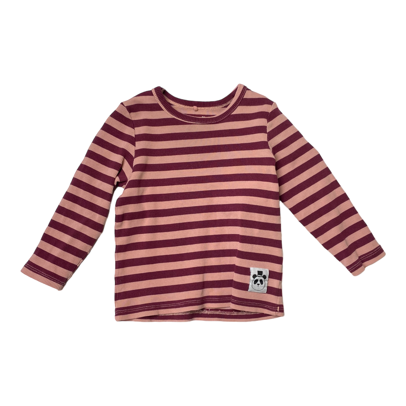 Mini Rodini rib shirt,stripes | 80/86cm