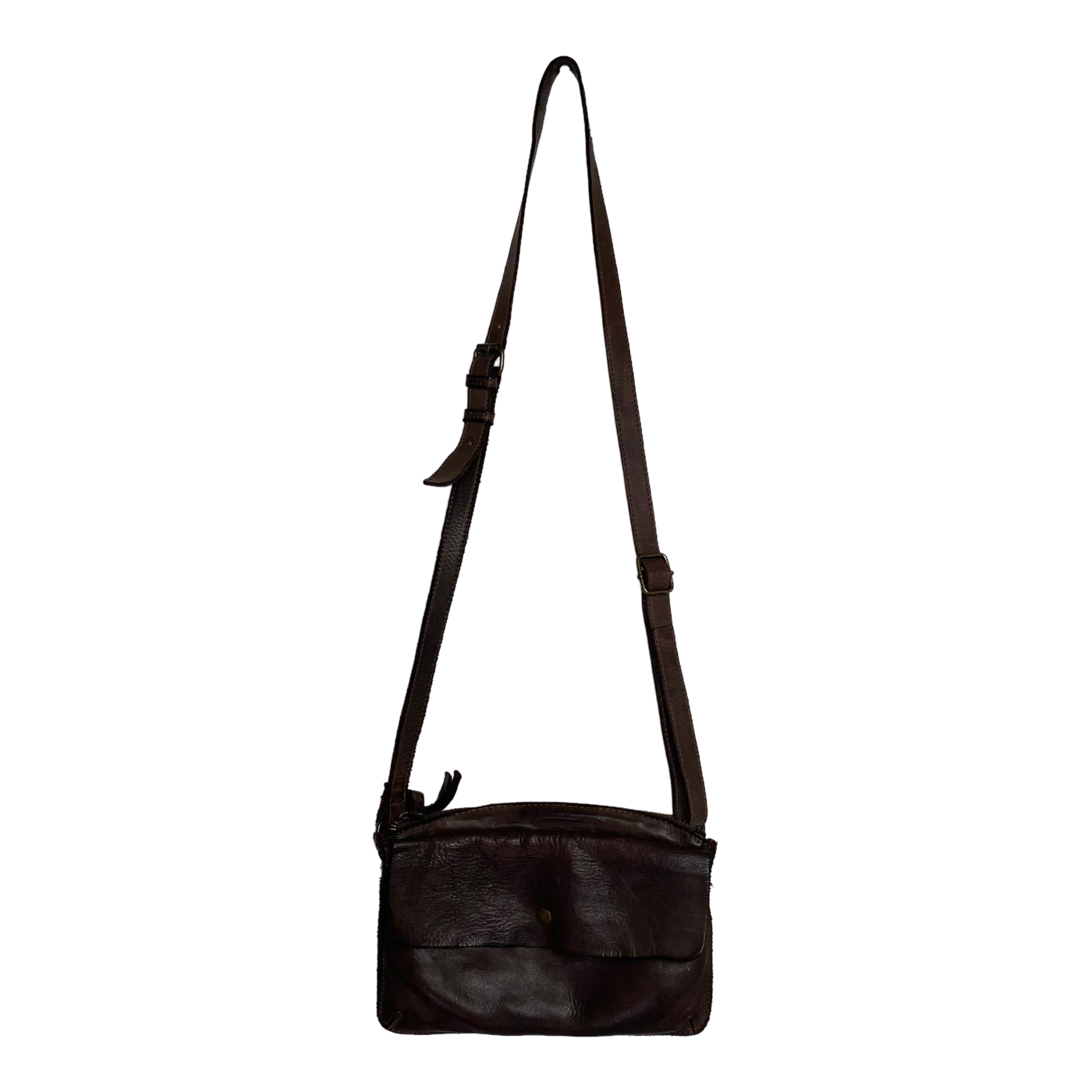 Harold's Bags leather submarine handbag small, brown