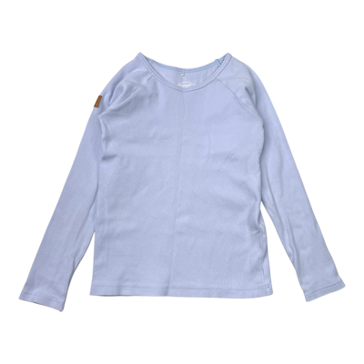 Metsola rib shirt, alice blue | 140cm