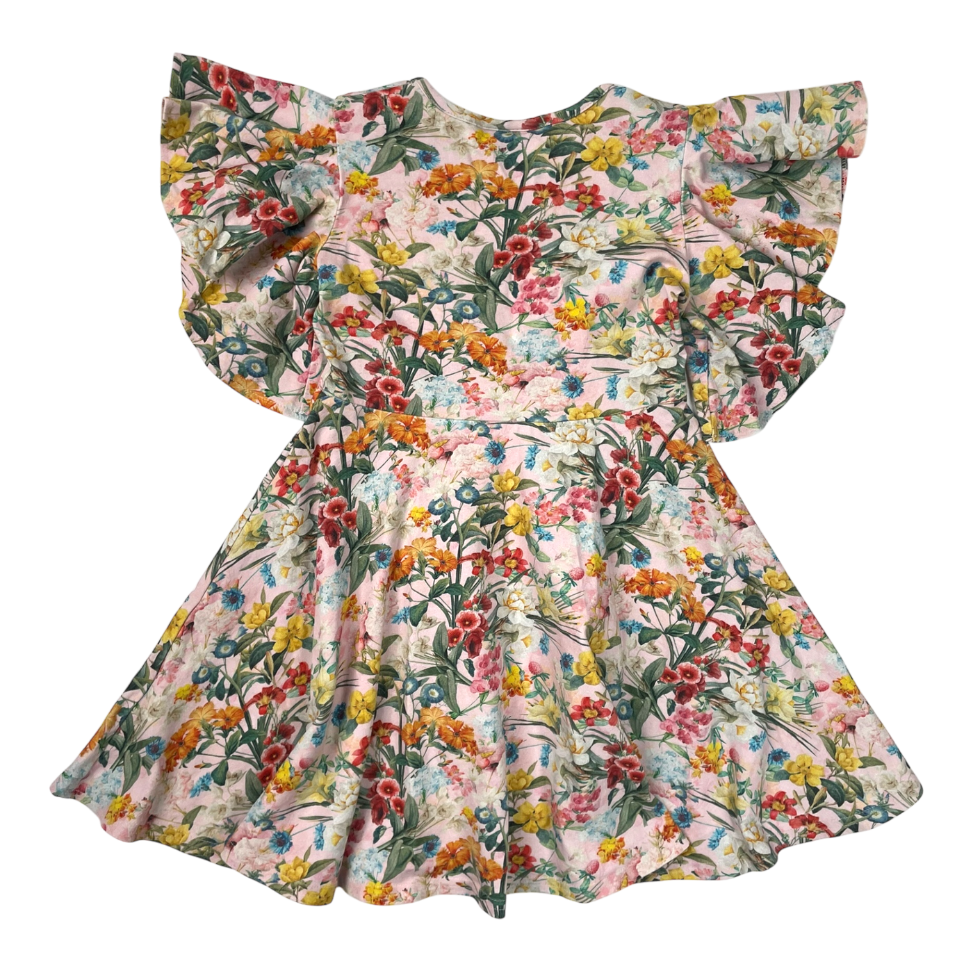 Metsola frill dress, flowers | 110/116cm