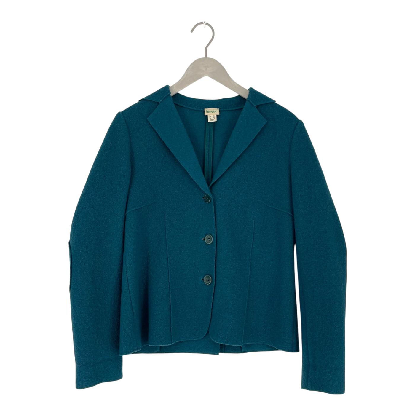 Hessnatur wool blazer, teal | woman 38